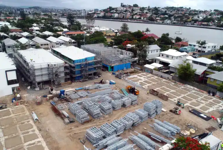 Piles of Pre-process Building Frame Package
