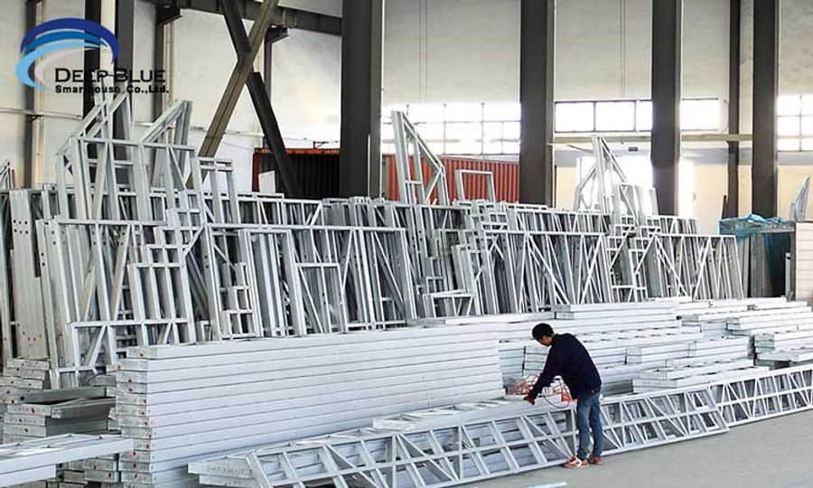 a pile of cold-formed steel frame