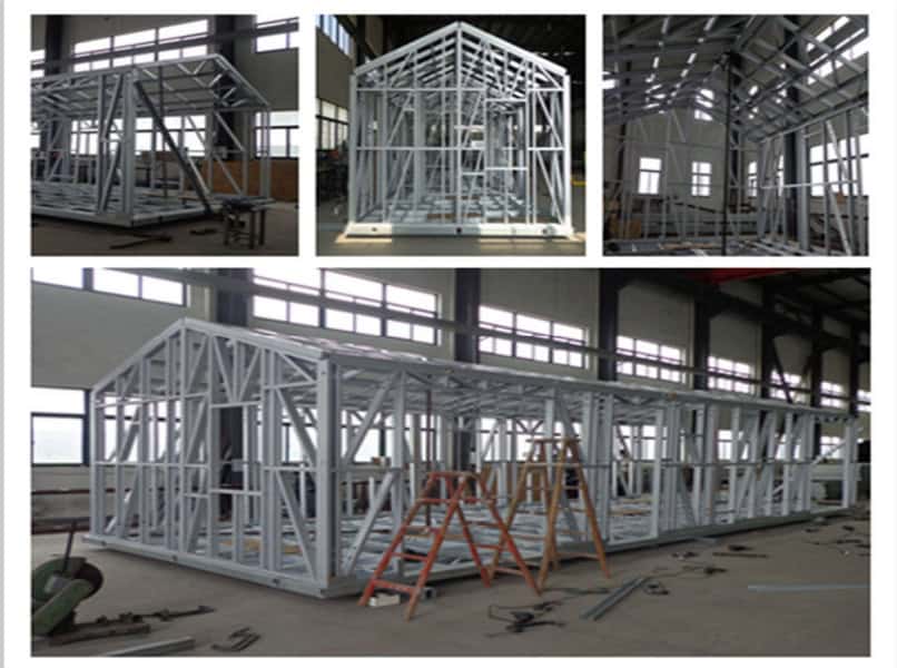 prefab house light steel frame