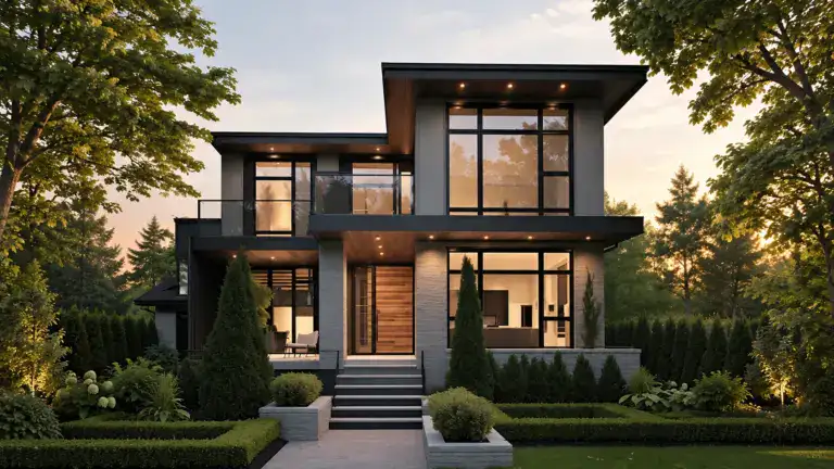 Cardiff House two-storey light steel frame prefab home exterior