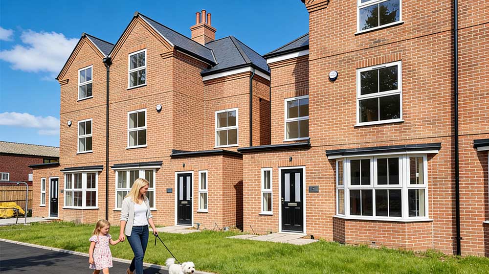 Bright, energy-efficient townhouses with contemporary design and sustainable features in a family-friendly neighborhood. Perfect for eco-conscious homeowners seeking quality living.