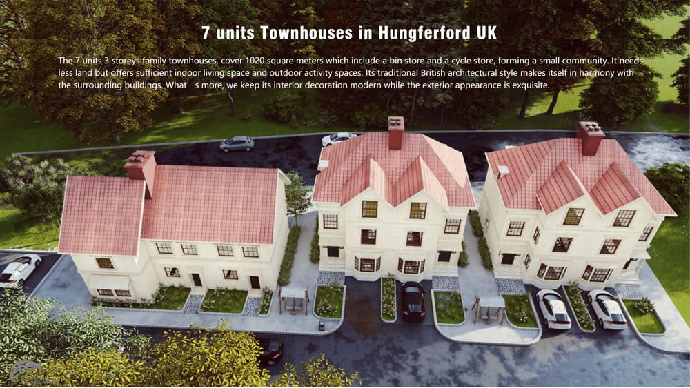 Casas adosadas de 7 unidades en Hungferford, Reino Unido
