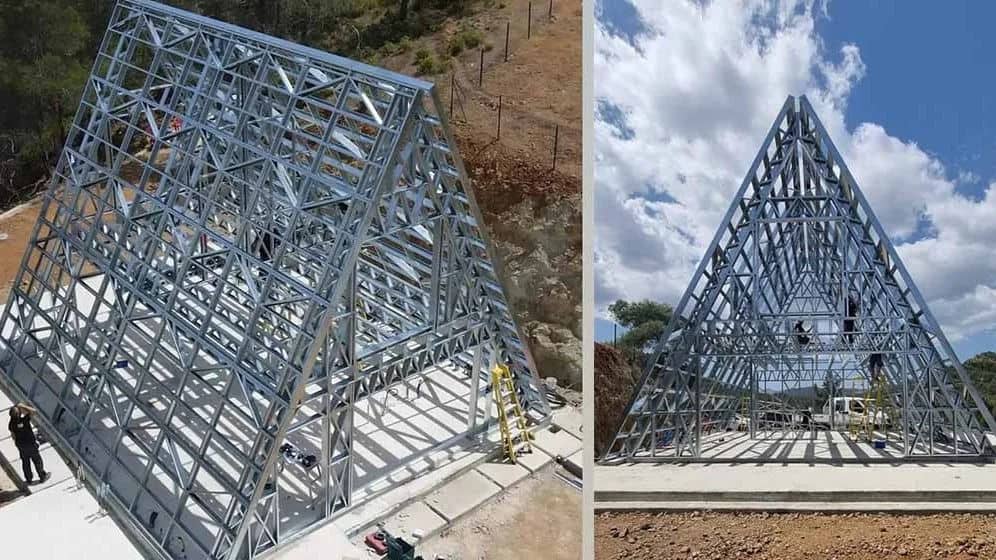 A frame house
