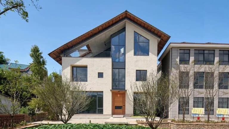 a finished prefab house
