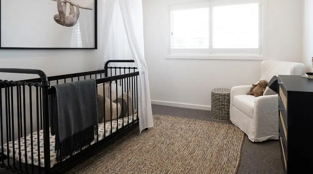 a nursery in a prefab house