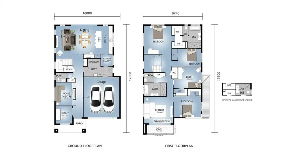 a floor plan of a prefab house