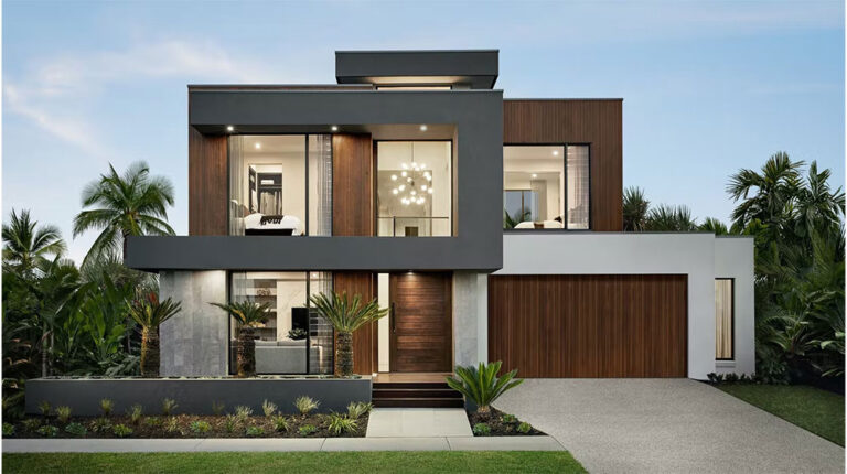 Stunning contemporary house featuring sleek architecture, modern finishes, and lush landscaping, perfect for upscale living and stylish outdoor spaces.