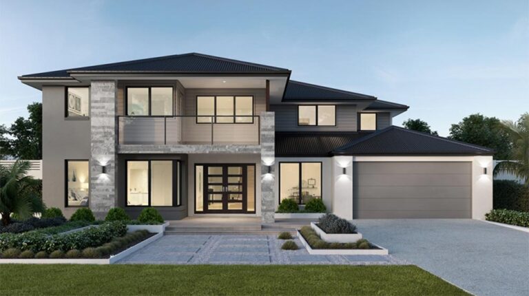 Elegante casa contemporanea dal design raffinato, con ampio balcone e giardino paesaggistico in un quartiere tranquillo, che mette in mostra dettagli architettonici di pregio e finiture di alta qualità.