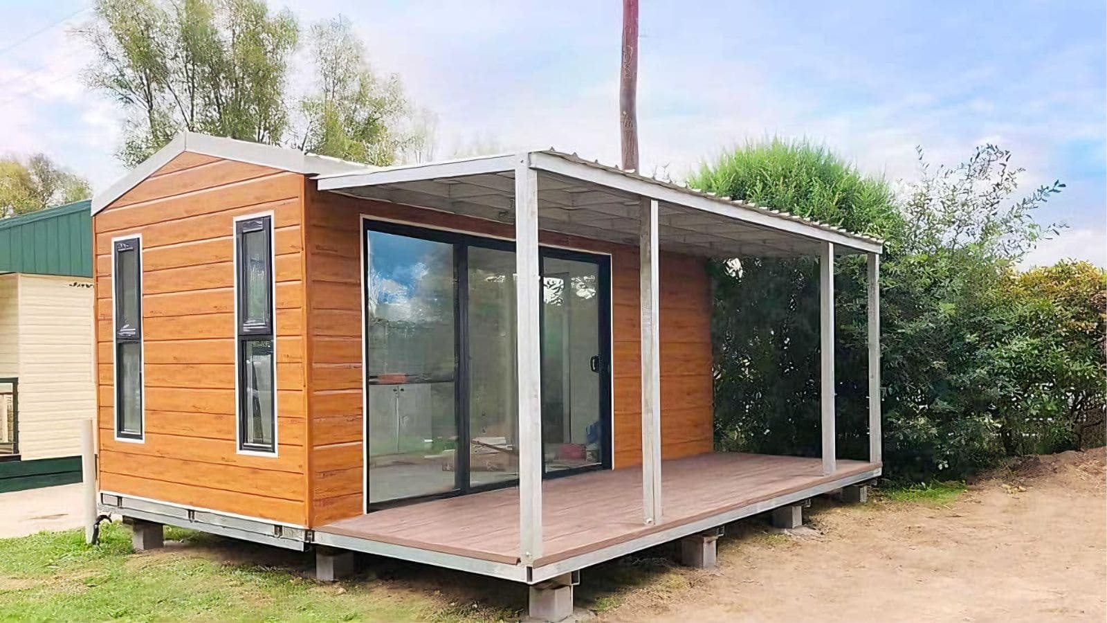 an ADU placed outside of the main house as additional housing space