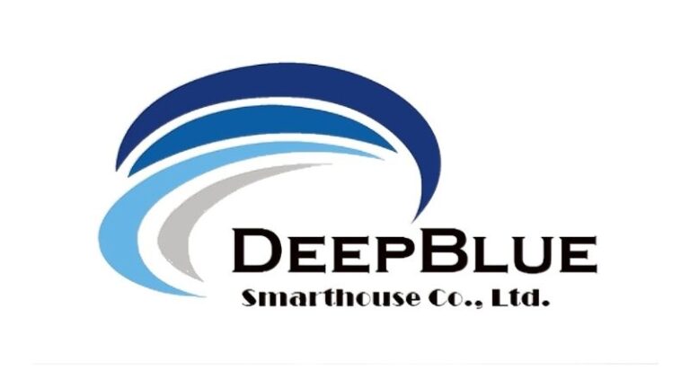 Logo of Deepblue Smarthouse Co., Ltd. featuring stylized blue and gray waves representing smart home technology and innovation.