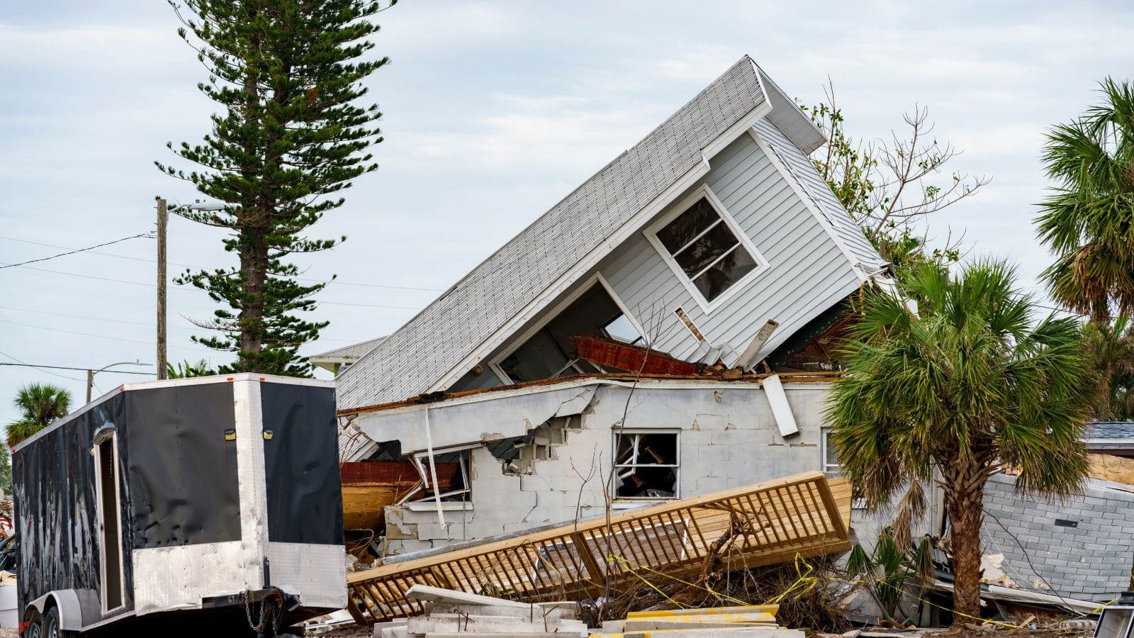 the destruction of a hurricane